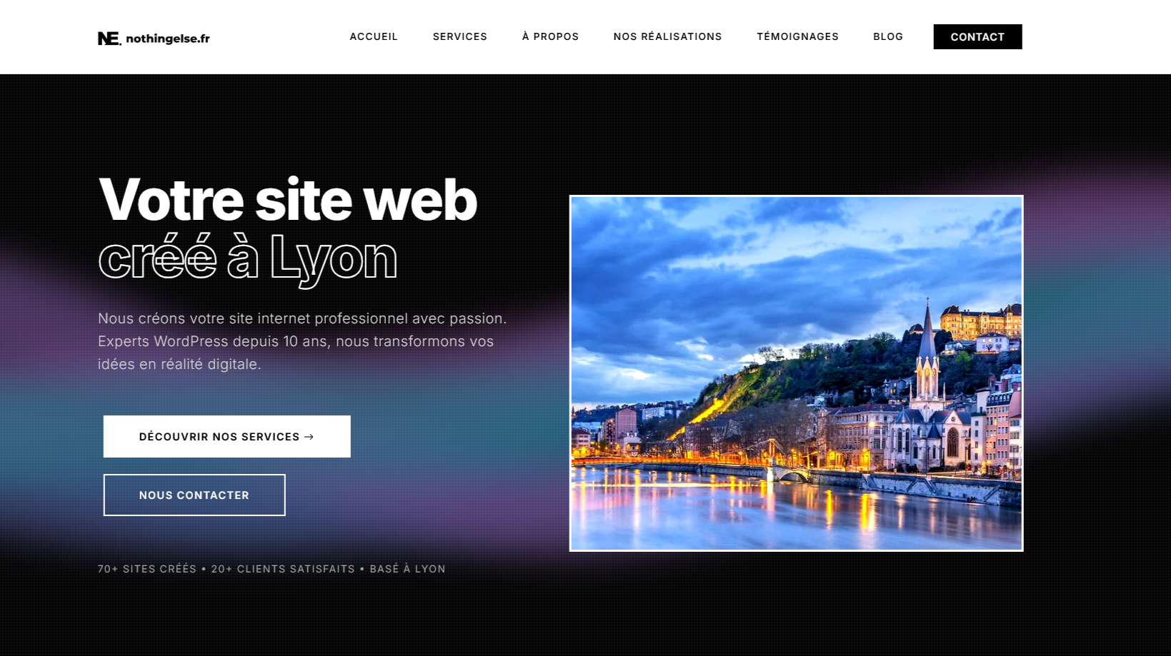 NothingElse.fr - Création de sites internet professionnels à Lyon